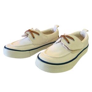Gymboree Cream Off White Boys Boat Shoes Size 10